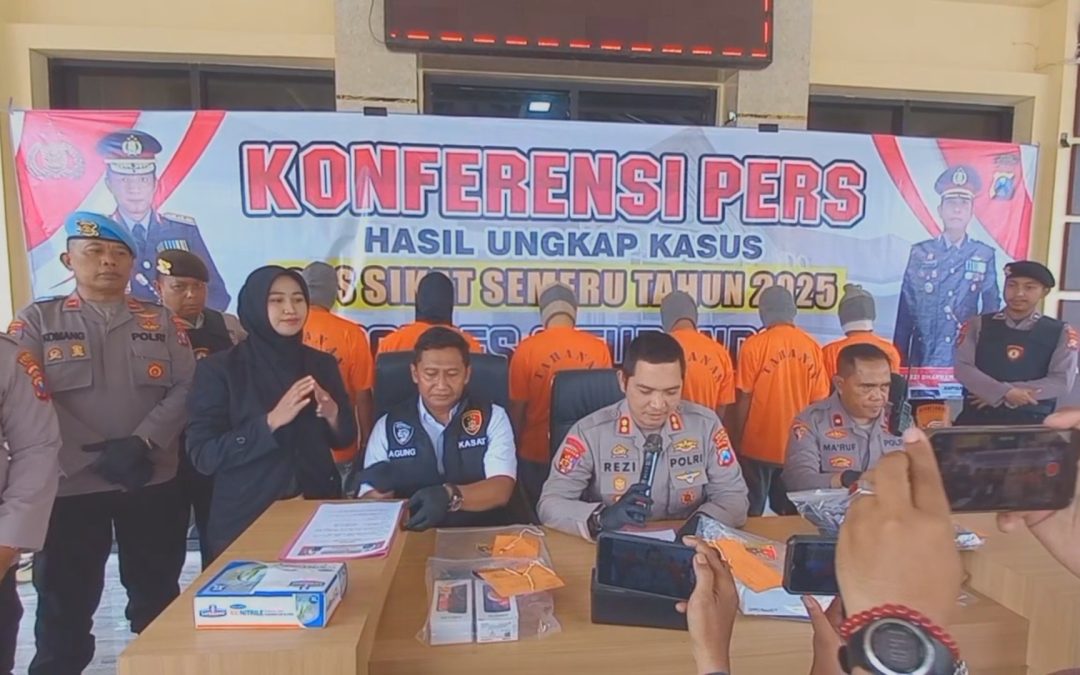 POLRES SITUBONDO UNGKAP 6 KASUS SELAMA OPERASI SIKAT SEMERU 2025